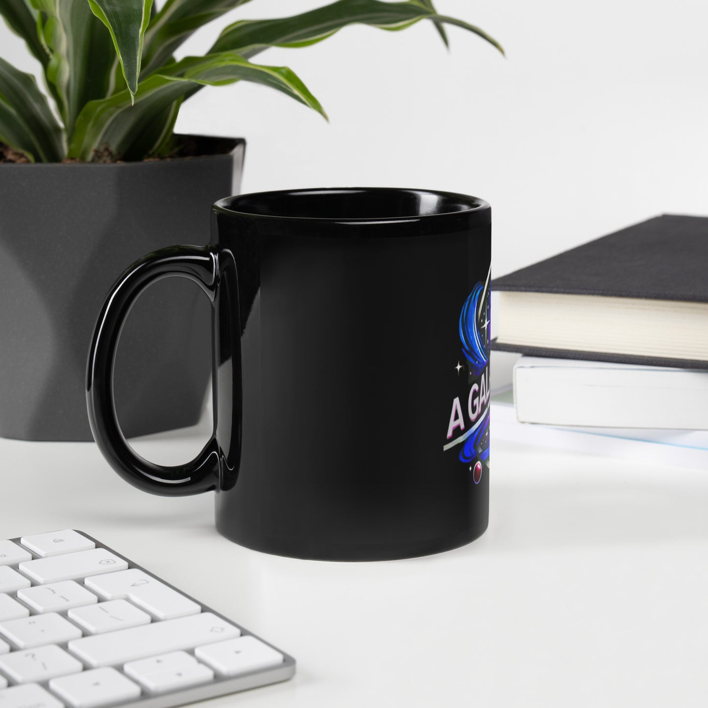 A Galaxy Saved Black Glossy Mug