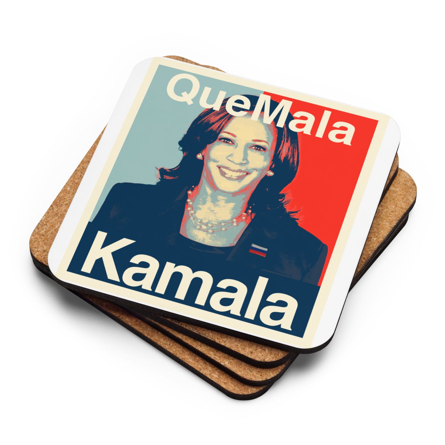 QueMala Kamala Cork-back coaster