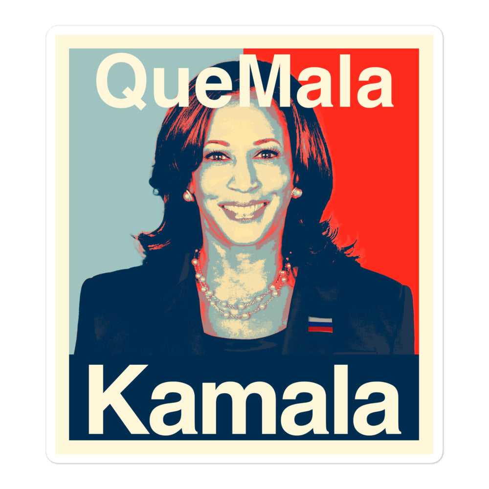 QueMala Kamala Bubble-free stickers