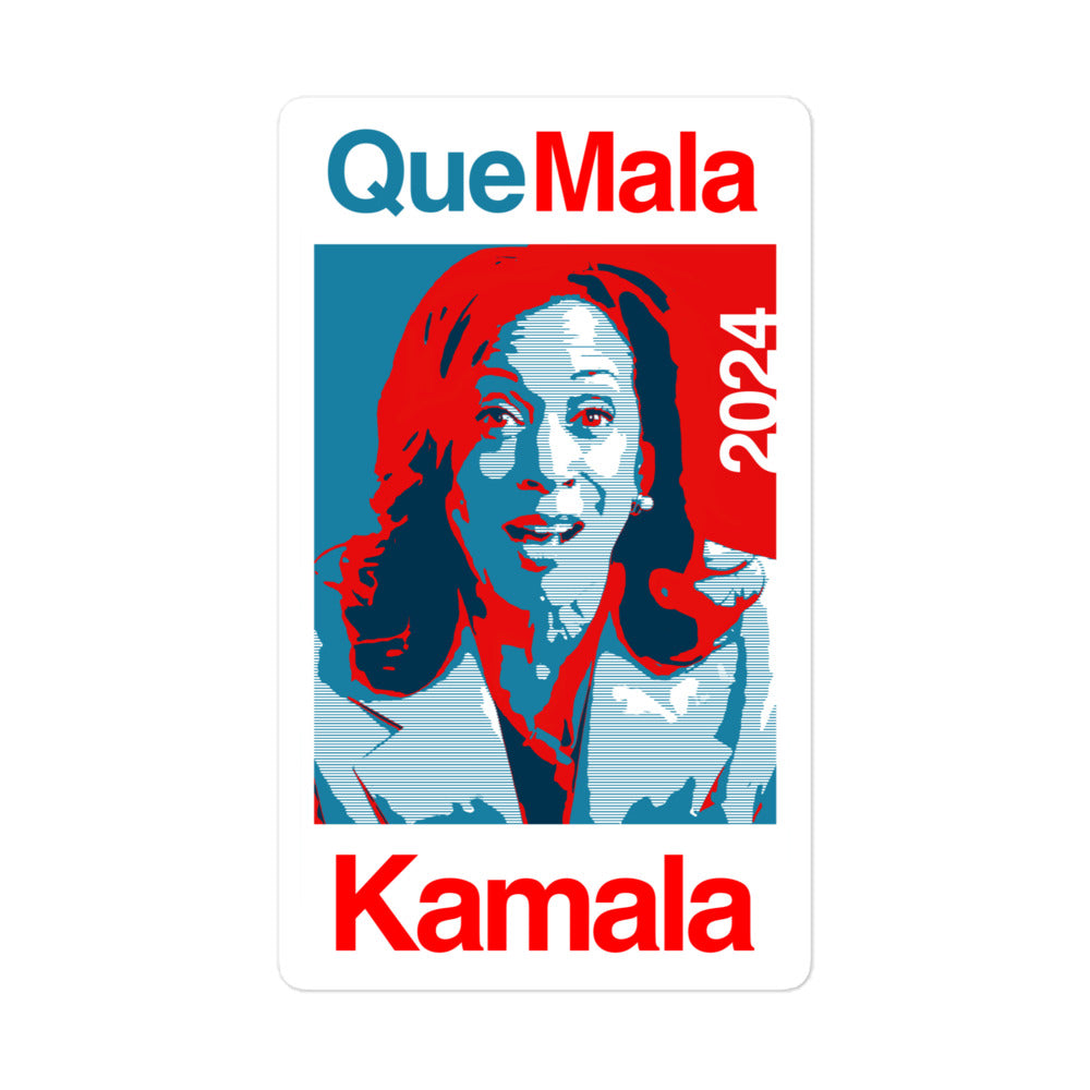 QueMala Kamala Bubble-free stickers
